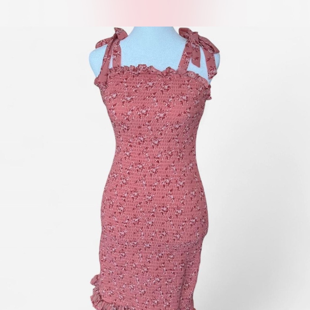 Floral Pink Sleeveless dress